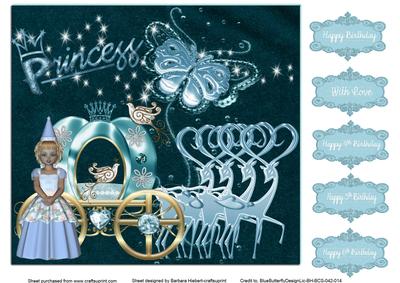 Princess Birthday Age Quick Topper