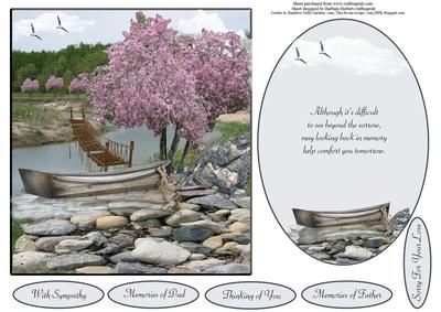 Still Waters Sympathy Topper Insert and Verse