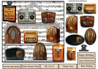 Radio Repair Shop with Fake Pyramid Layers