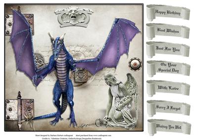Book of Dragons Quick Topper and Tags