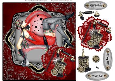 Call Waiting Topper with Decoupage