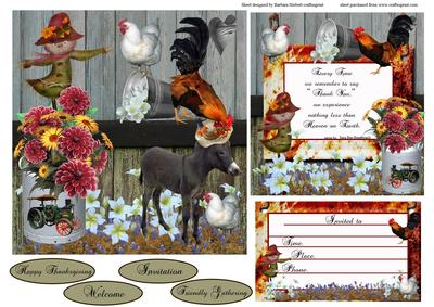 Country Farm with Insert Verse and Invite Card