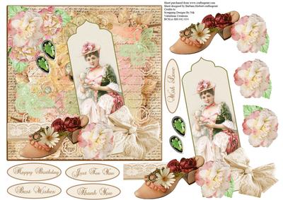 Summer Rose Topper with Decoupage
