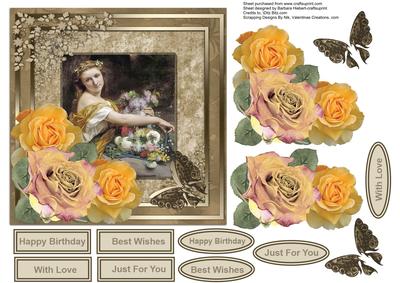 Shades of Fall Topper with Decoupage