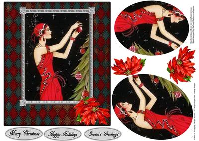 Classic Vintage Christmas Topper with Layers