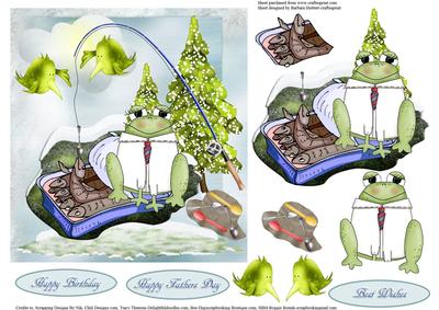 The Easy Way to Ice Fish Topper with Decoupage