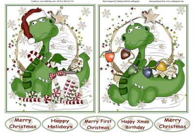 Two Quick and Easy Dragon Xmas Toppers