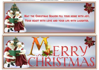 Mr. & Mrs. Clause Topper with Insert and Verse