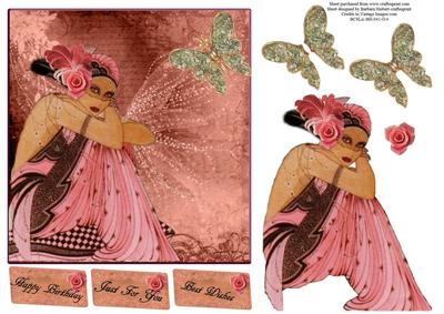 Butterfly Romance Topper with Decoupage