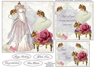 Sewing a Rose Dress Topper Insert & Tag