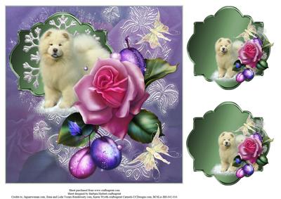Sugar Plum Chow Chow Topper & Tags
