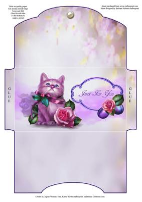 Christmas Kitten Money Wallet