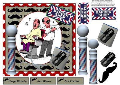 Barber Shop Music with Decoupage