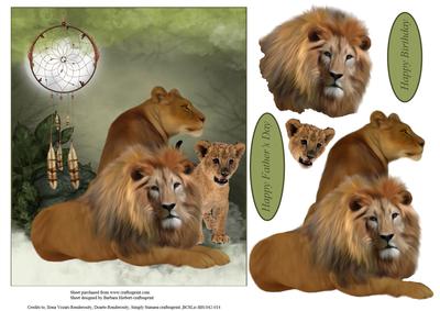 Jungle Dreams Topper with Decoupage