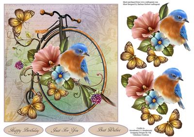 Garden of Peace Topper with Decoupage