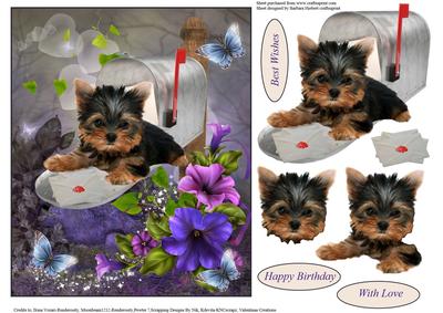Special Delivery Topper with Decoupage