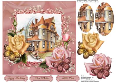 Scenic Old Home Topper with Layers