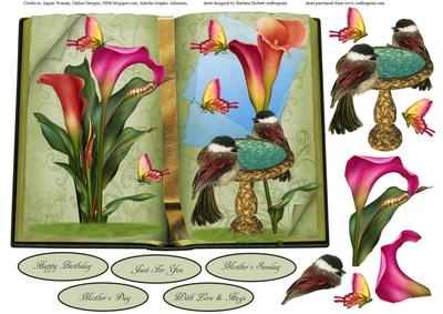 Book of Nature Topper with Decoupage