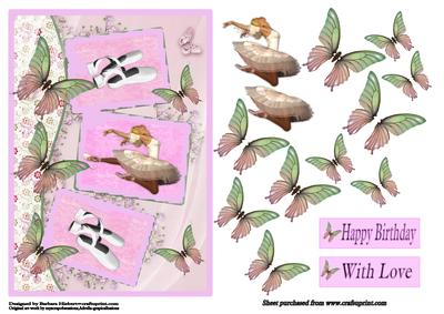 Dance of the Butterfly with Decoupage