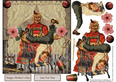 Sewing My Pants Topper with Decoupage