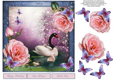 Garden of Roses Topper with Decoupage