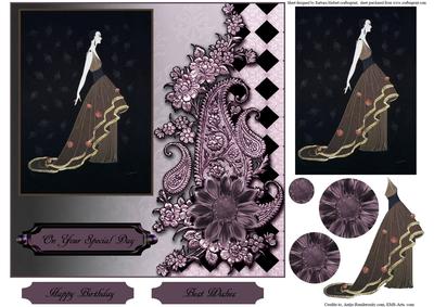 Paisley Deco Art Topper with Layers