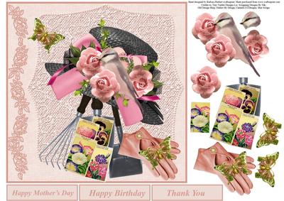 A Gardener's Gift Topper with Decoupage