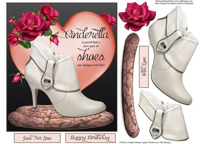 New Shoes Topper with Decoupage