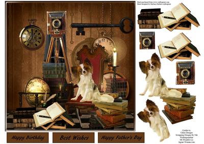 Memories of the Past Topper with Decoupage