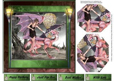 Dragon Feeding Time Topper with Pyramid Layers