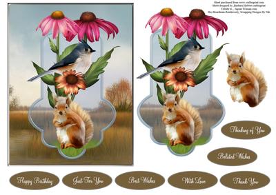 Marsh Wonders Topper with Decoupage