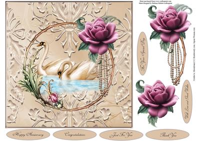 Circle of Grace Topper with Decoupage