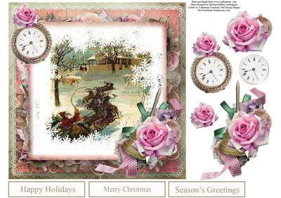 Snowflake Christmas Topper with Decoupage