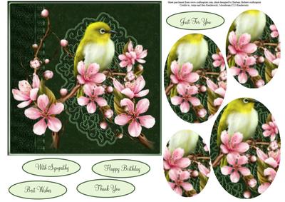 Cherrished Blossoms Topper with Oval Pyramid Layers