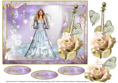 Angelic Music Topper and Decoupage