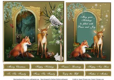 Woodland Peaceful Scenic Topper Set