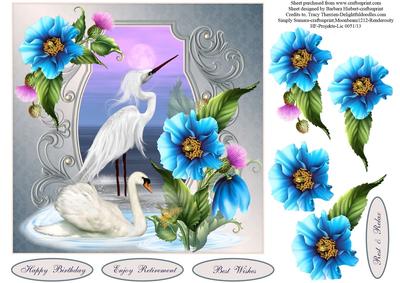 Paradise Scenic View Topper with Decoupage