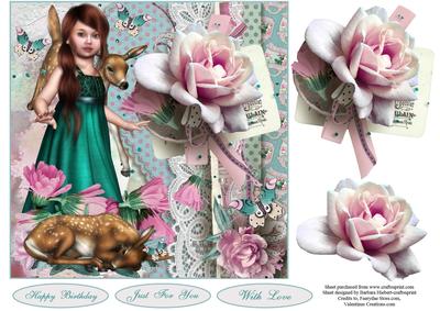 Little Darlings Topper with Decoupage