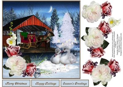 Wonders of Winter Scenic Topper with Decoupage