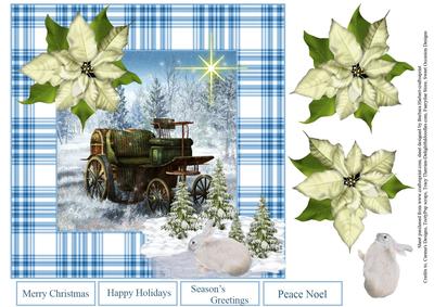 Winter World Scenic Topper with Decoupage