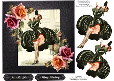 Art Gallery Viewing Topper with Decoupage