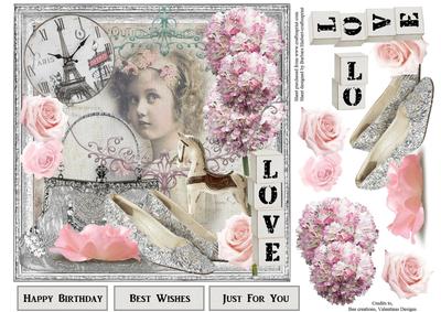 Vintage Paris Chic Topper with Decoupage