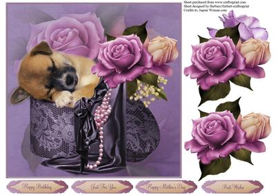 Special Gift Topper with Decoupage