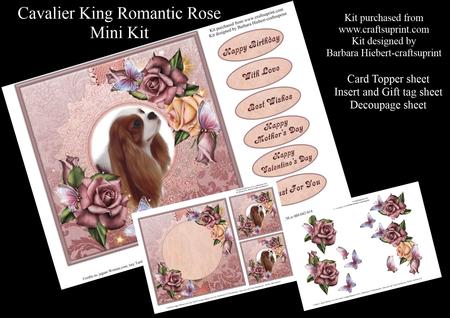 Cavalier King Romantic Rose Mini Kit