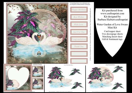 Water Garden of Love Swans Mini Kit