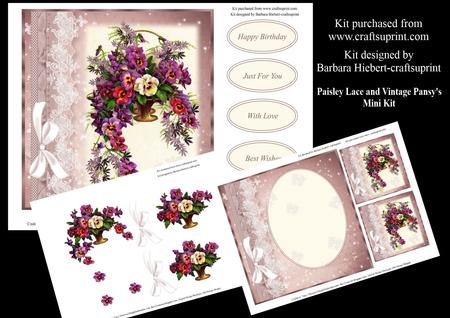 Paisley Lace and Vintage Pansy's Mini Kit