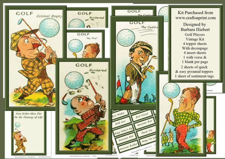 Golf Players Vintage Kit