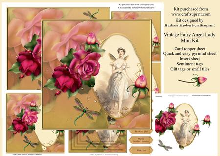 Vintage Fairy Angel Lady Mini Kit