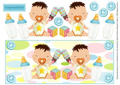 Twin Boys Dl. Topper & Decopage