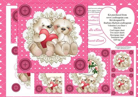 Valentine Love Bears Mini Kit